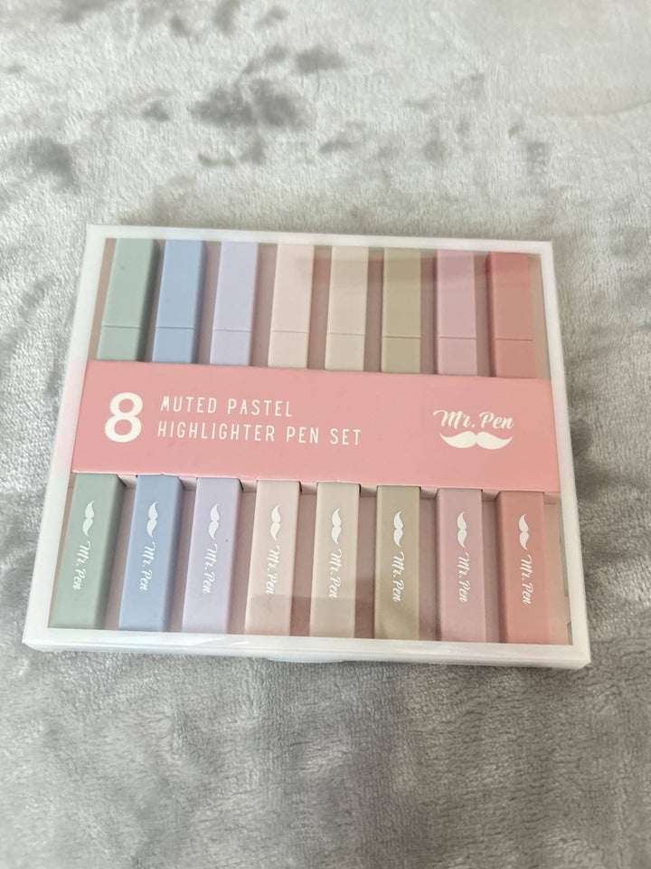 Mr. Pen - Aesthetic Highlighters, Pastel, 8 Pack