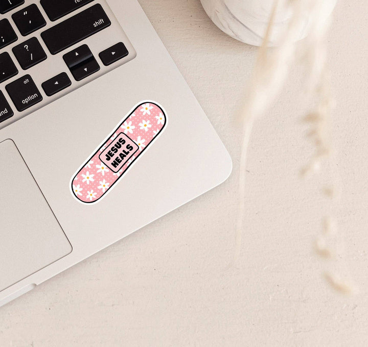 Jesus Heals Vinyl Sticker