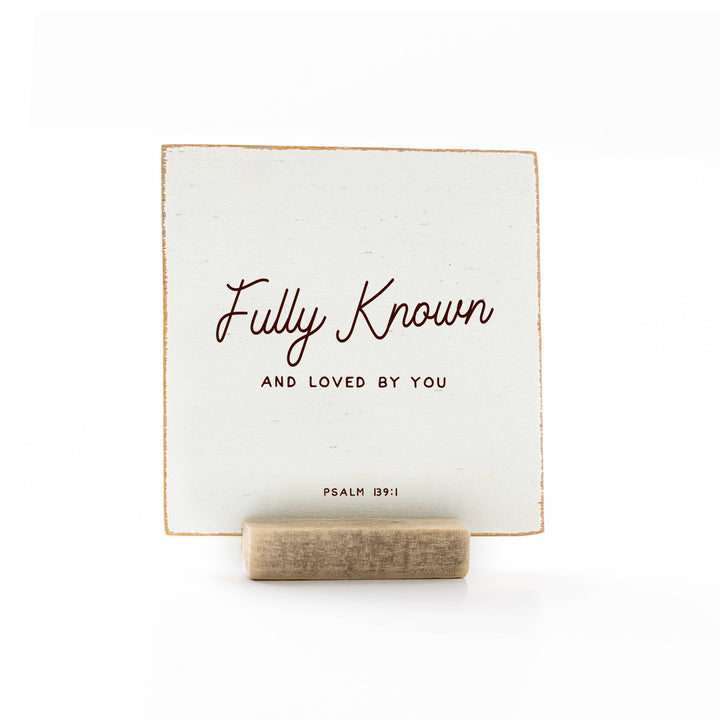 Revelation Culture - The Psalms | Scripture Message Wood Flat Card | 4 x 4"