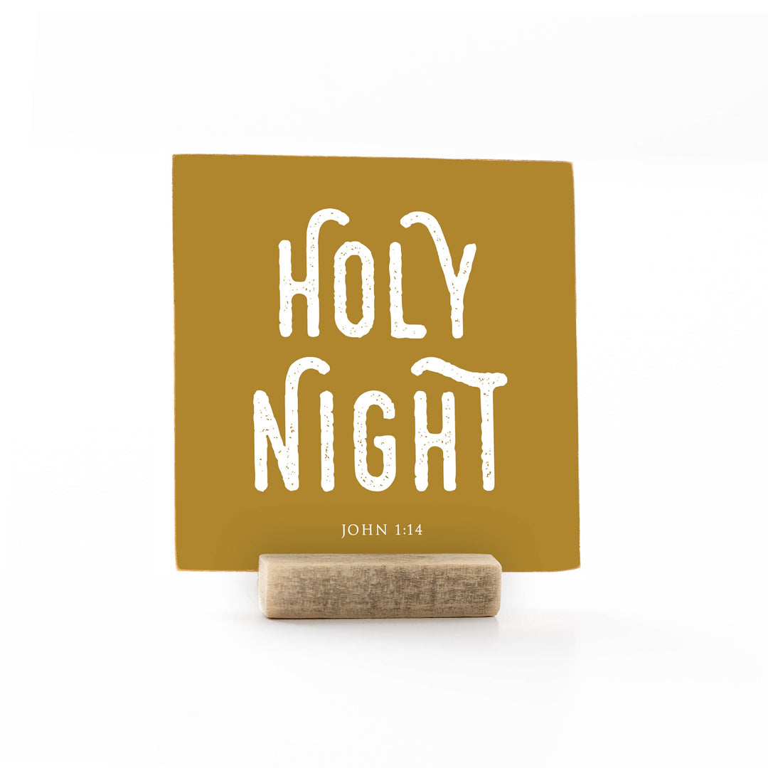 Revelation Culture - Christmas | Wood Message Art Card Flat Card | 4 x 4