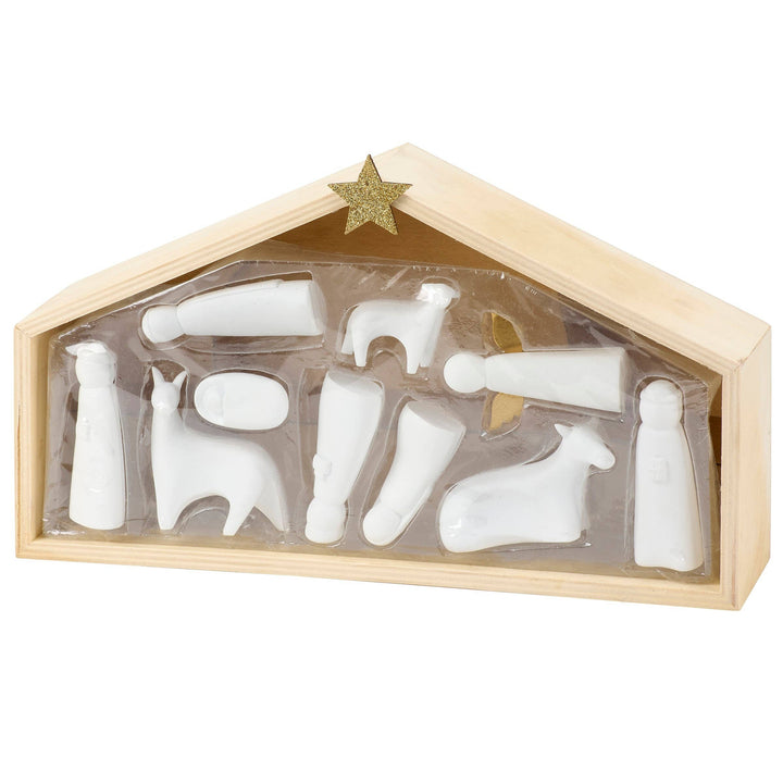 Primitives by Kathy - Stoneware Nativity Sitter