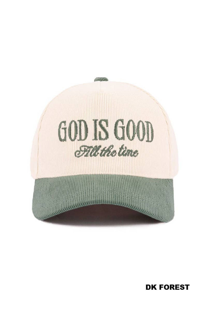 42POPS - `Jesus Lettering Two Tone Corduroy Cap