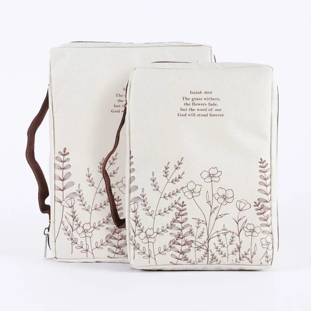 Bible Cover Canvas Isaiah 40:8 M