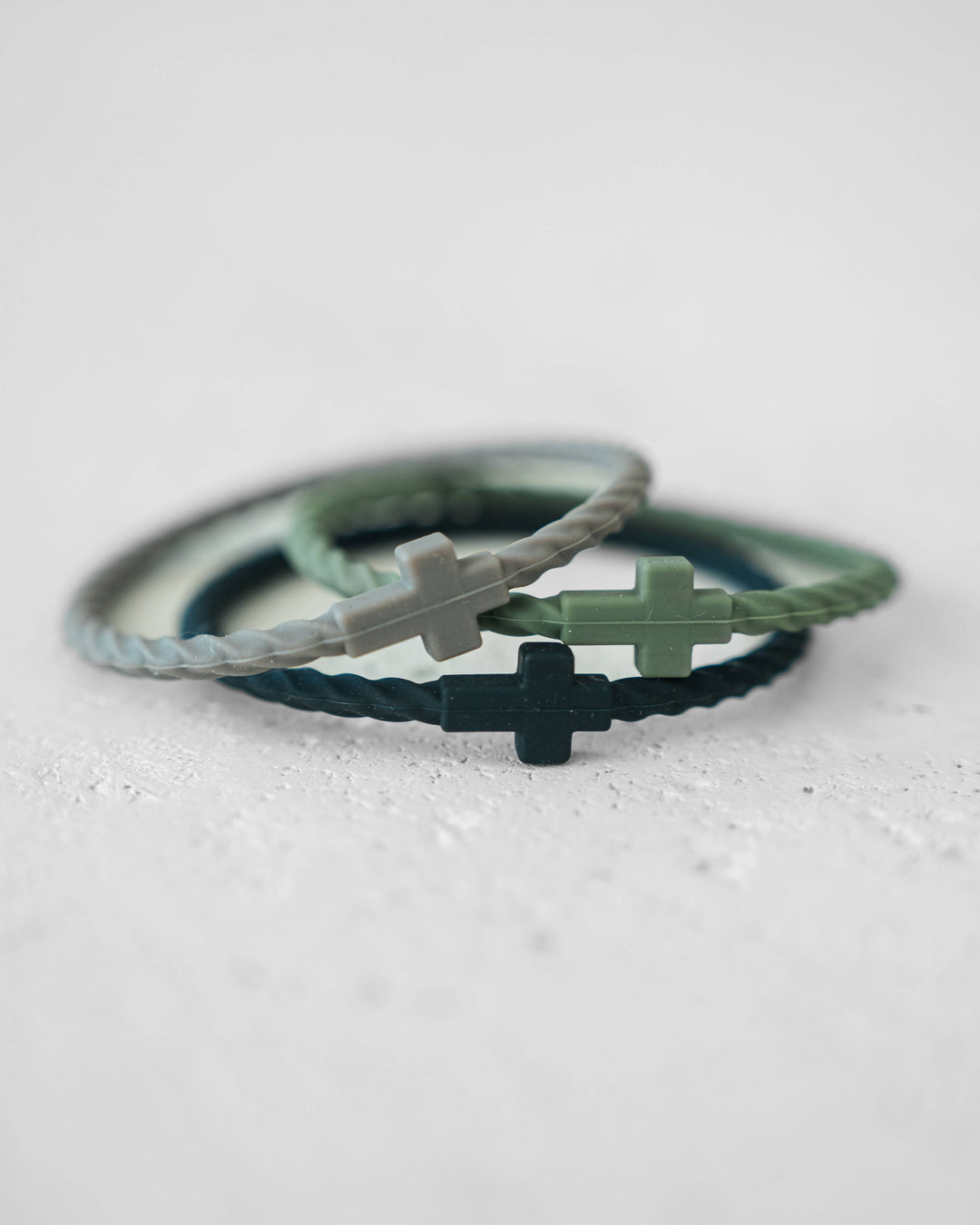 In God We Must - Infinity Cross Bracelets- Forest
