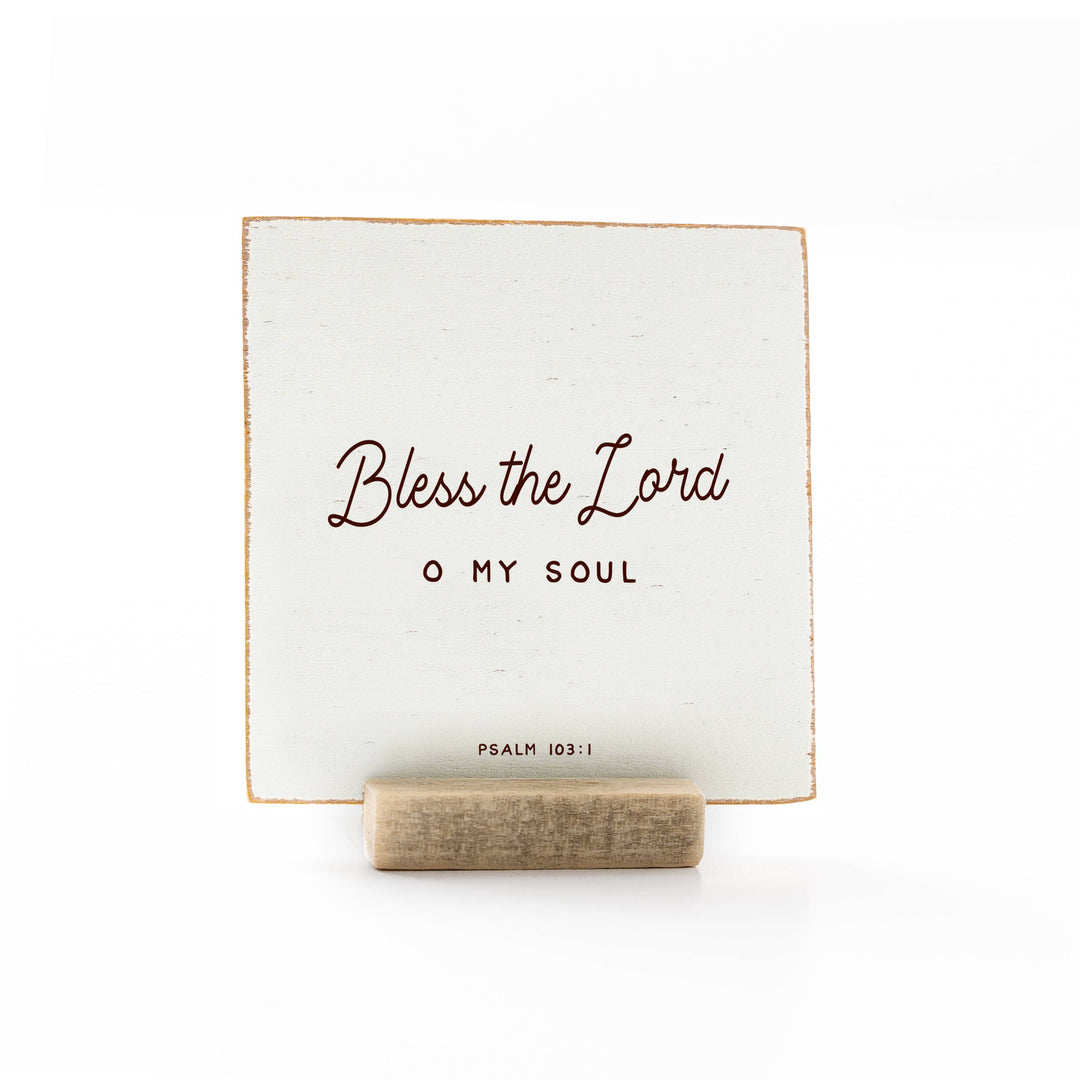 Revelation Culture - The Psalms | Scripture Message Wood Flat Card | 4 x 4"