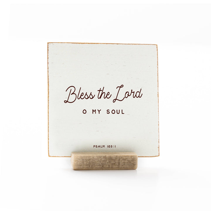 Revelation Culture - The Psalms | Scripture Message Wood Flat Card | 4 x 4"