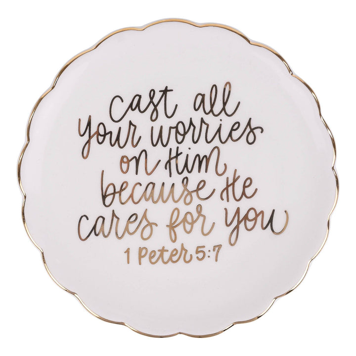Glory Haus - He Cares For You Trinket Tray