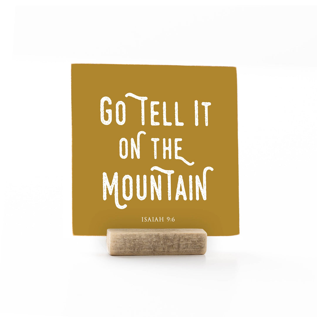 Revelation Culture - Christmas | Wood Message Art Card Flat Card | 4 x 4