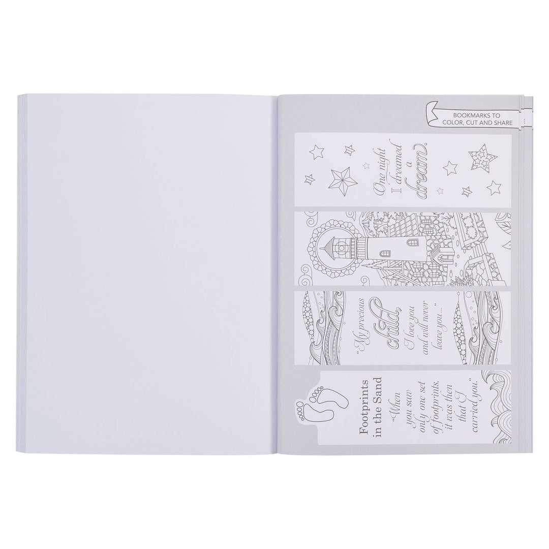 Footprints in the Sand Coloring Book