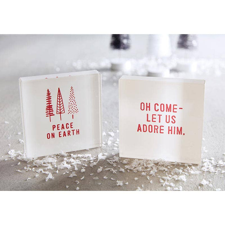 Santa Barbara Design Studio by Creative Brands - Face to Face Large Lucite Block - Adore Him