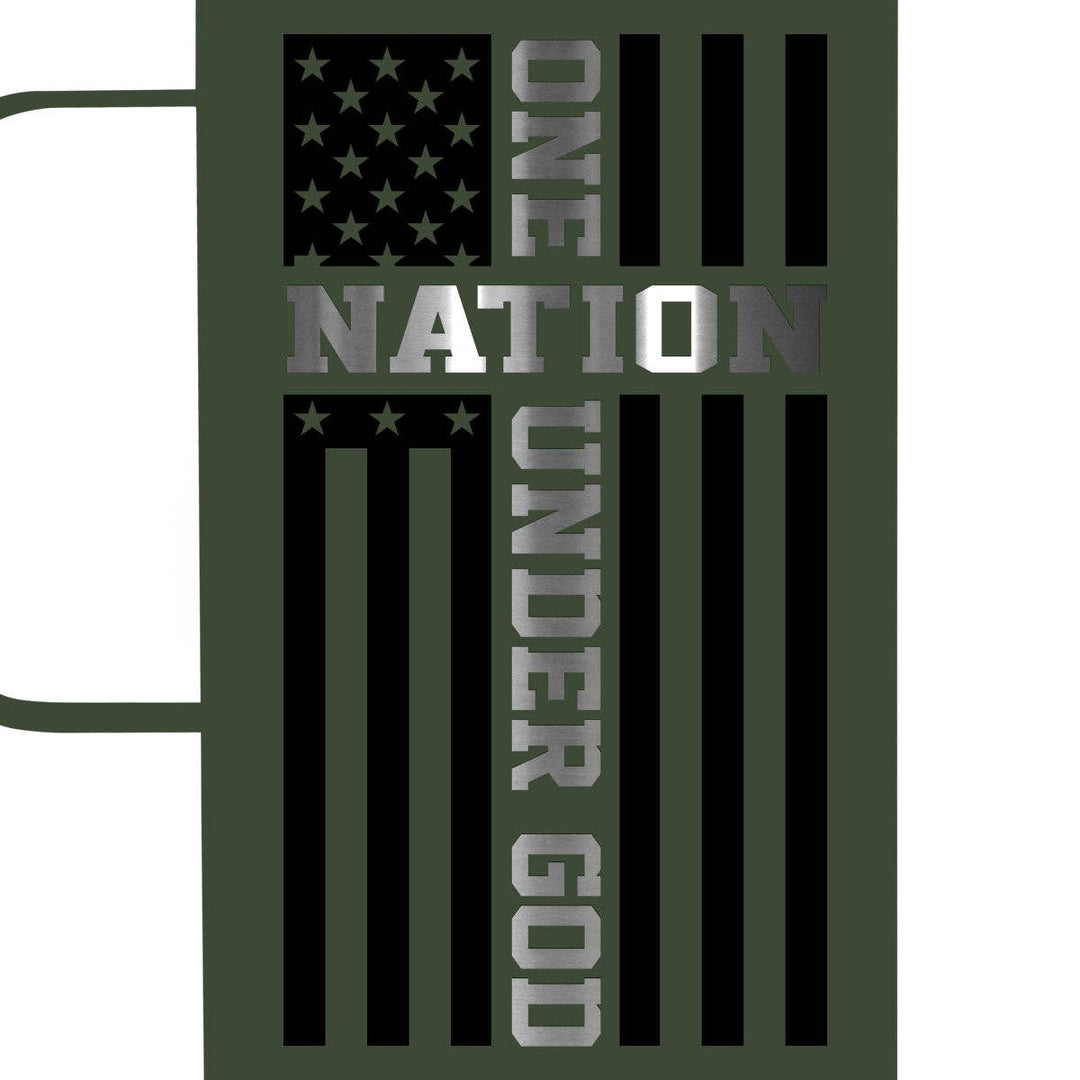 HOLD FAST 22 oz Stainless Steel Mug With Handle One Nation