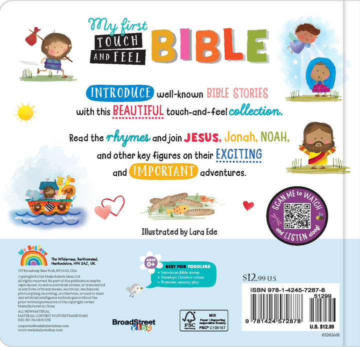 My First Touch-and-Feel Bible (Ages 0+) NEW!