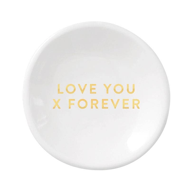 Santa Barbara Design Studio by Creative Brands - Ceramic Ring Dish &amp; Earrings - Love Forever