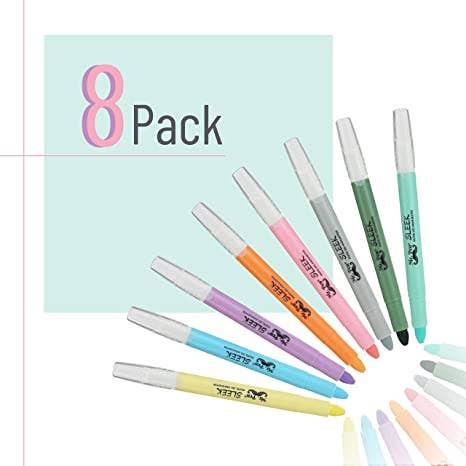 Mr. Pen - Gel Highlighters, No Bleed, 8 Pack
