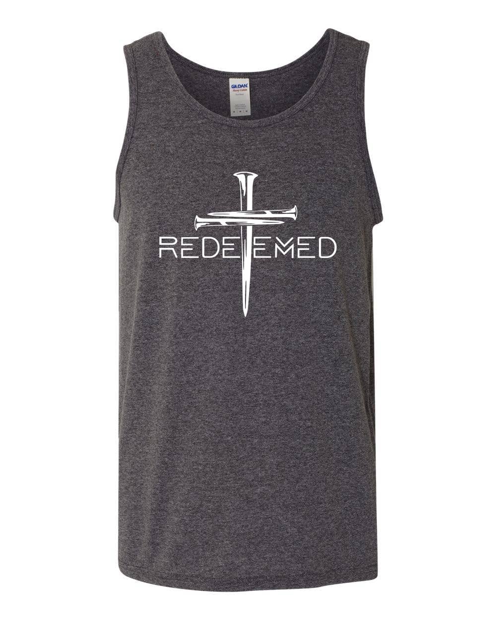 Redeemed Cross Nails Mens Christian Tank Top