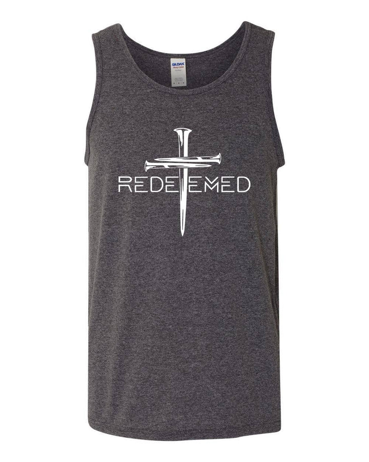 Redeemed Cross Nails Mens Christian Tank Top