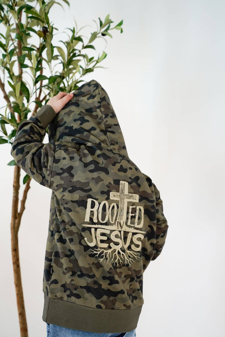 BRVE by Fletch - Rooted In Jesus Kids Hoodie