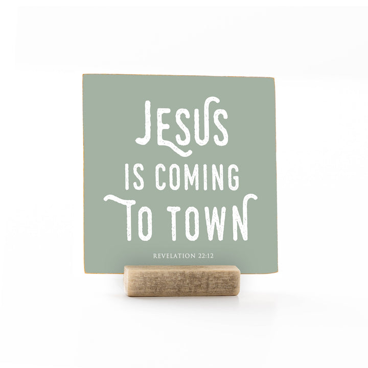 Revelation Culture - Christmas | Wood Message Art Card Flat Card | 4 x 4