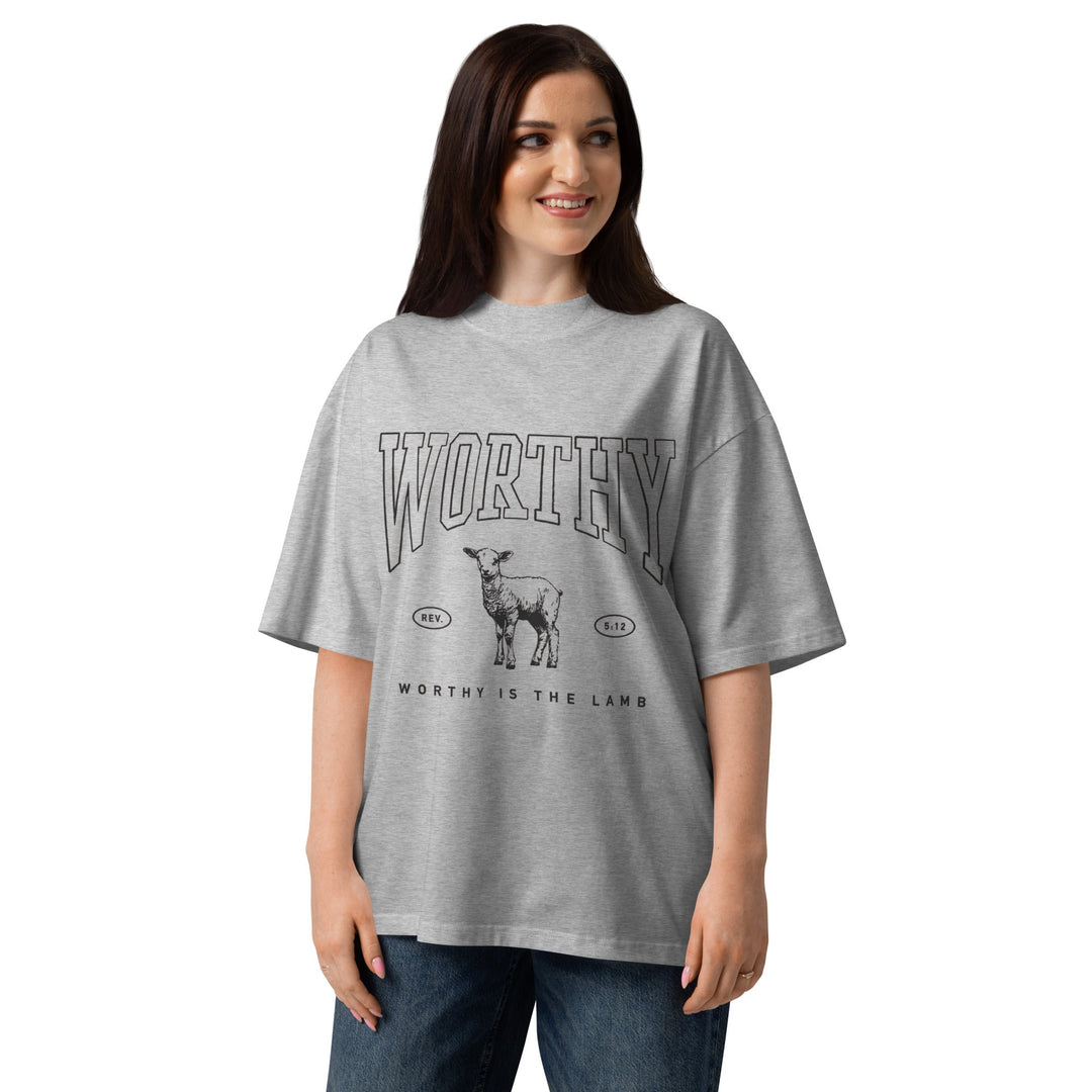Worthy Unisex oversized high neck t-shirt