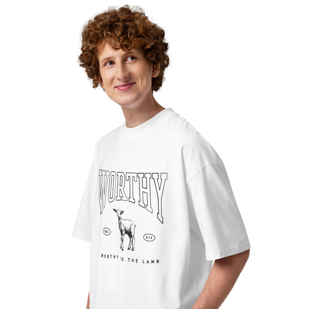 Worthy Unisex oversized high neck t-shirt